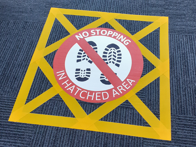 MD Group No Stopping Floor Graphic