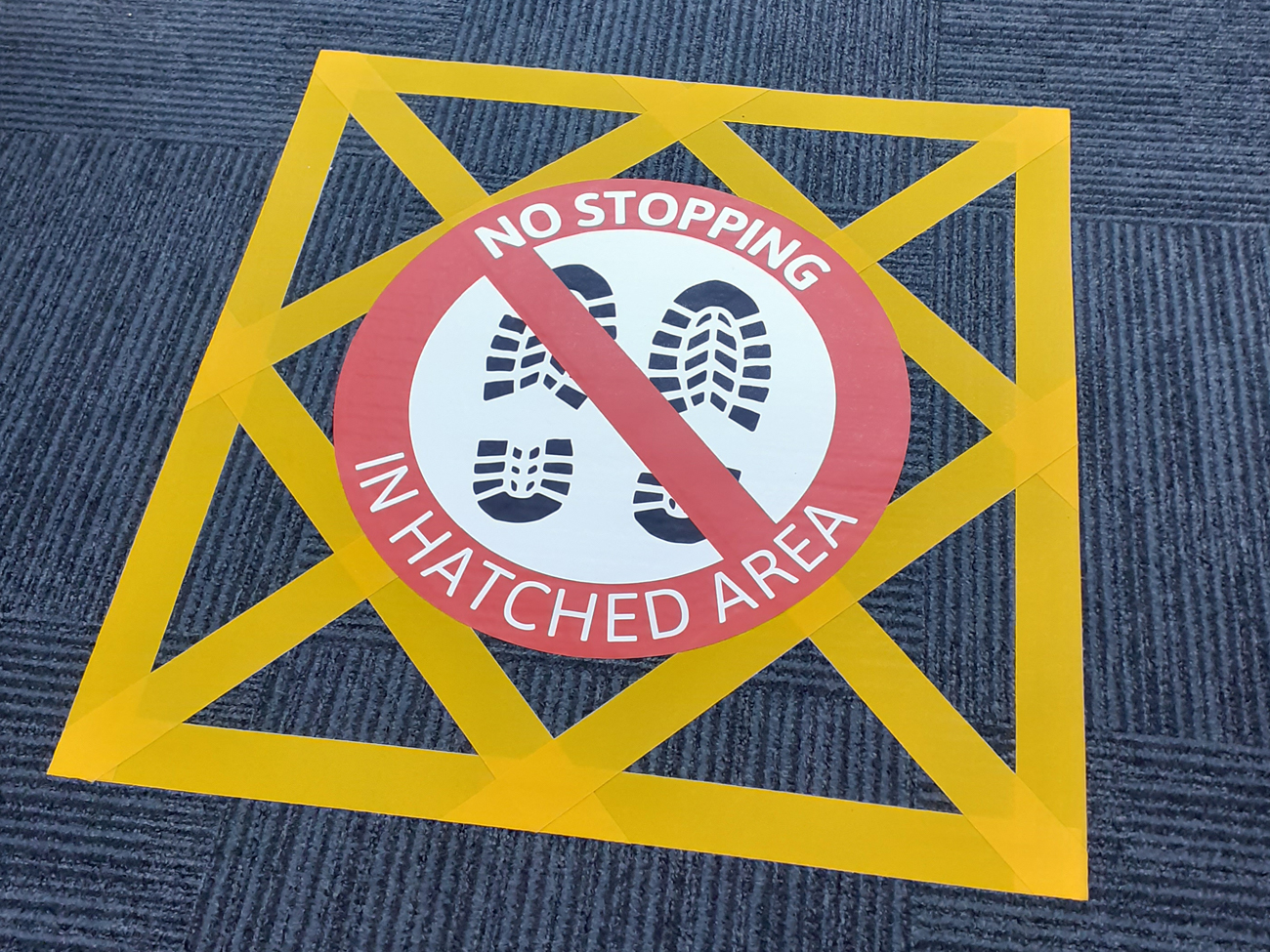 MD No Stopping Floor Graphic