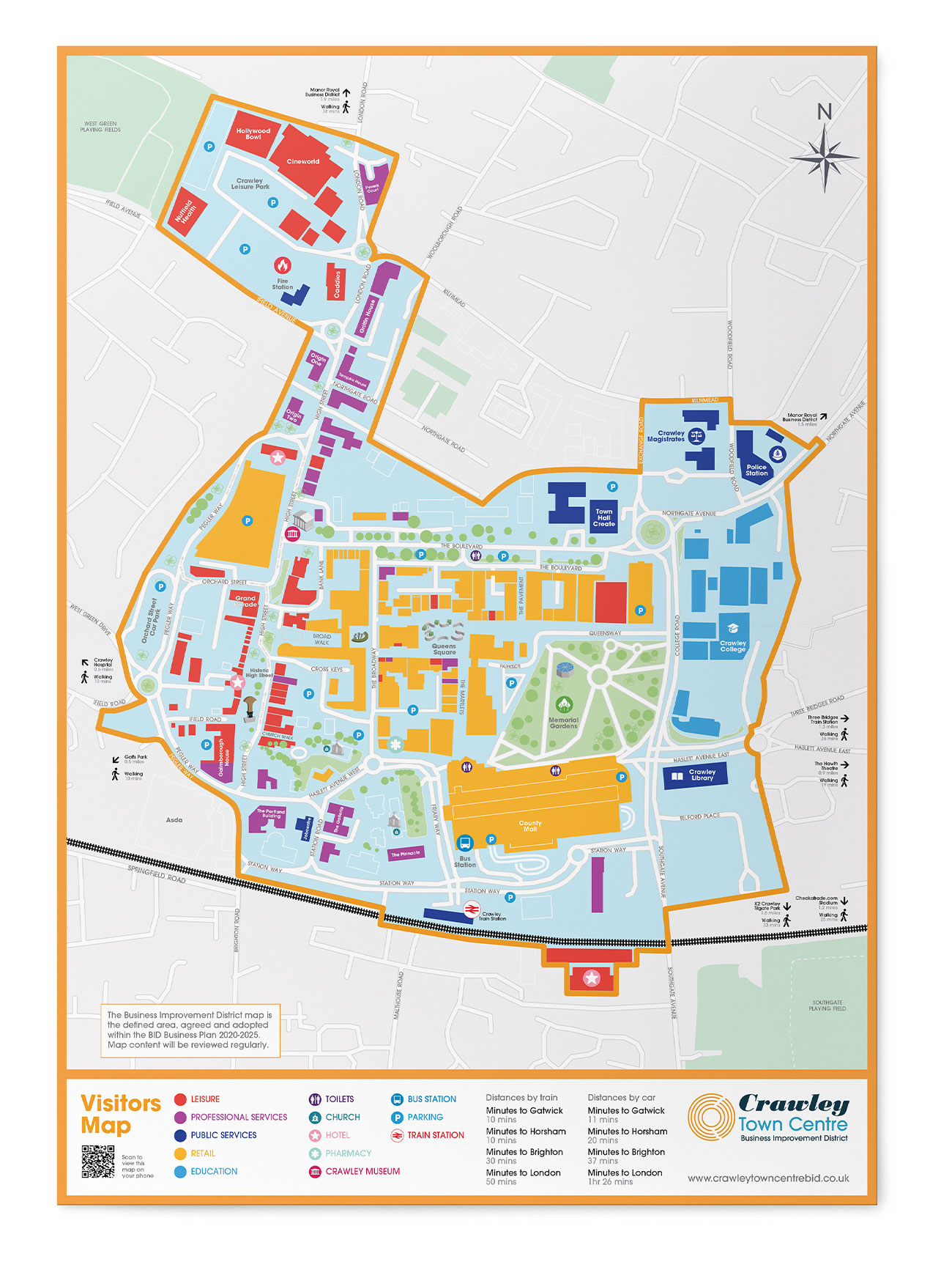 Crawley Bid Map MAIN MAP